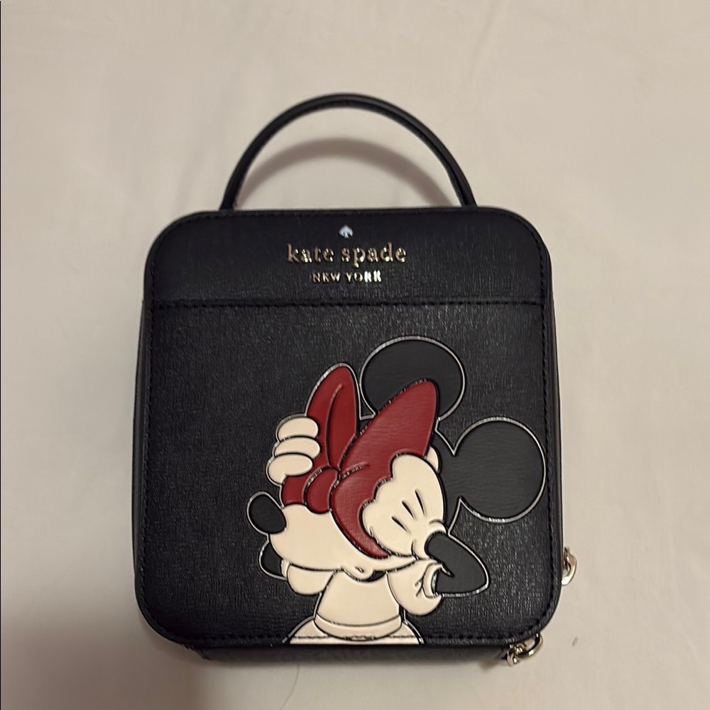 Kate Spade Black and Red Minnie Mouse Crossbody Bag